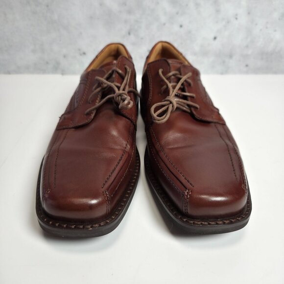 Ecco Brown Leather Oxfords - Picture 4 of 10